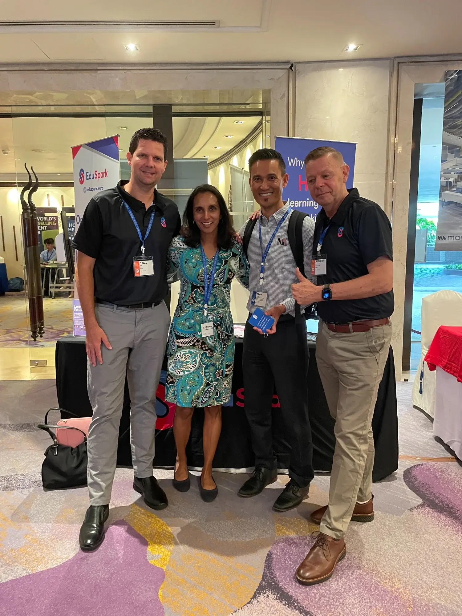Craig Kemp and colleagues representing EduSpark at an education event